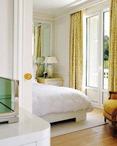 yellow drapes